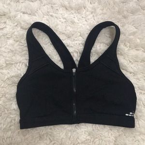 Sports bra, zip up